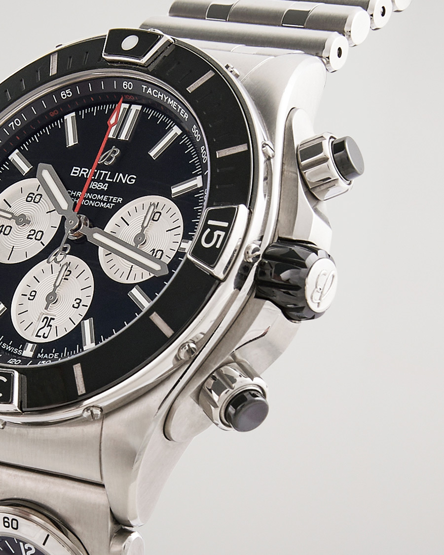 Uomini | Breitling Pre-Owned Super Chronomat B01 44 Steel Black | Breitling Pre-Owned | Super Chronomat B01 44 Steel Black