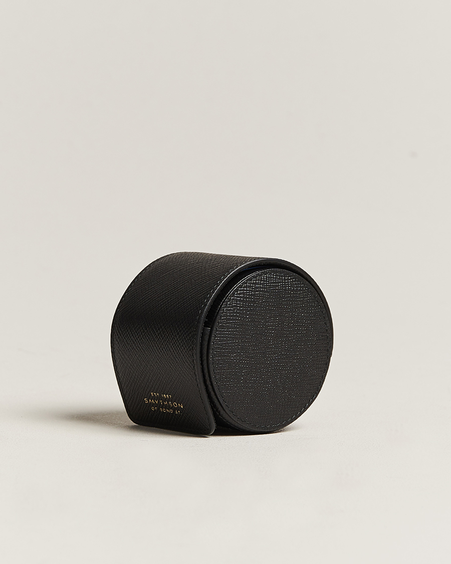 Uomini | Orologi & Portagioielli | Smythson | Panama Single Watch Roll Black