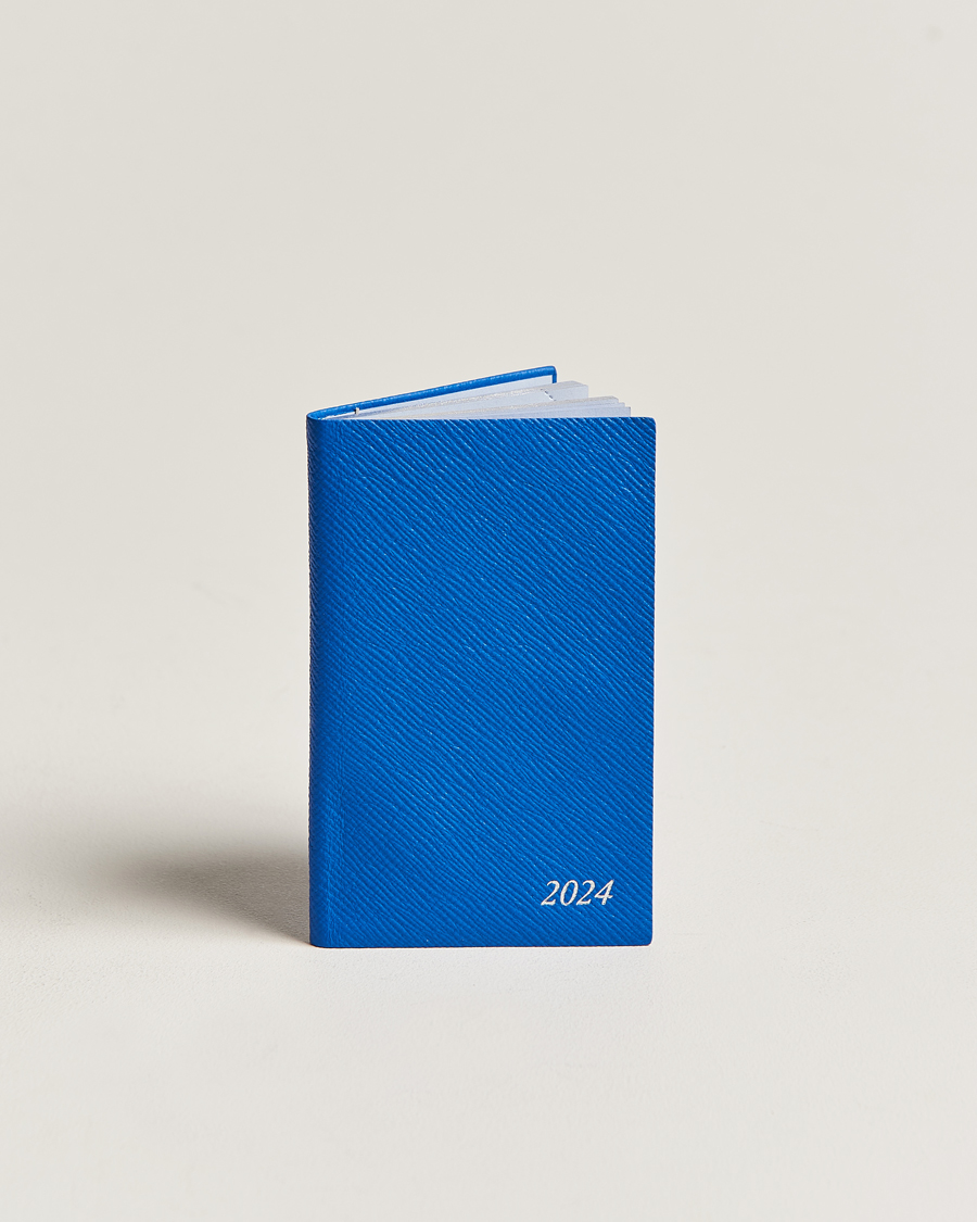 Uomini | Smythson Panama Crossgrain Diary 2024 Lapis | Smythson | Panama Crossgrain Diary 2024 Lapis