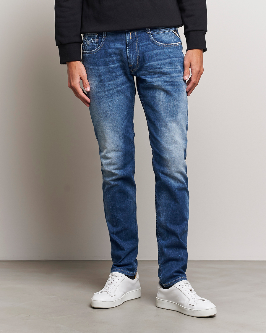 Uomini | Jeans | Replay | Anbass Super Stretch Bio Jeans Medium Blue