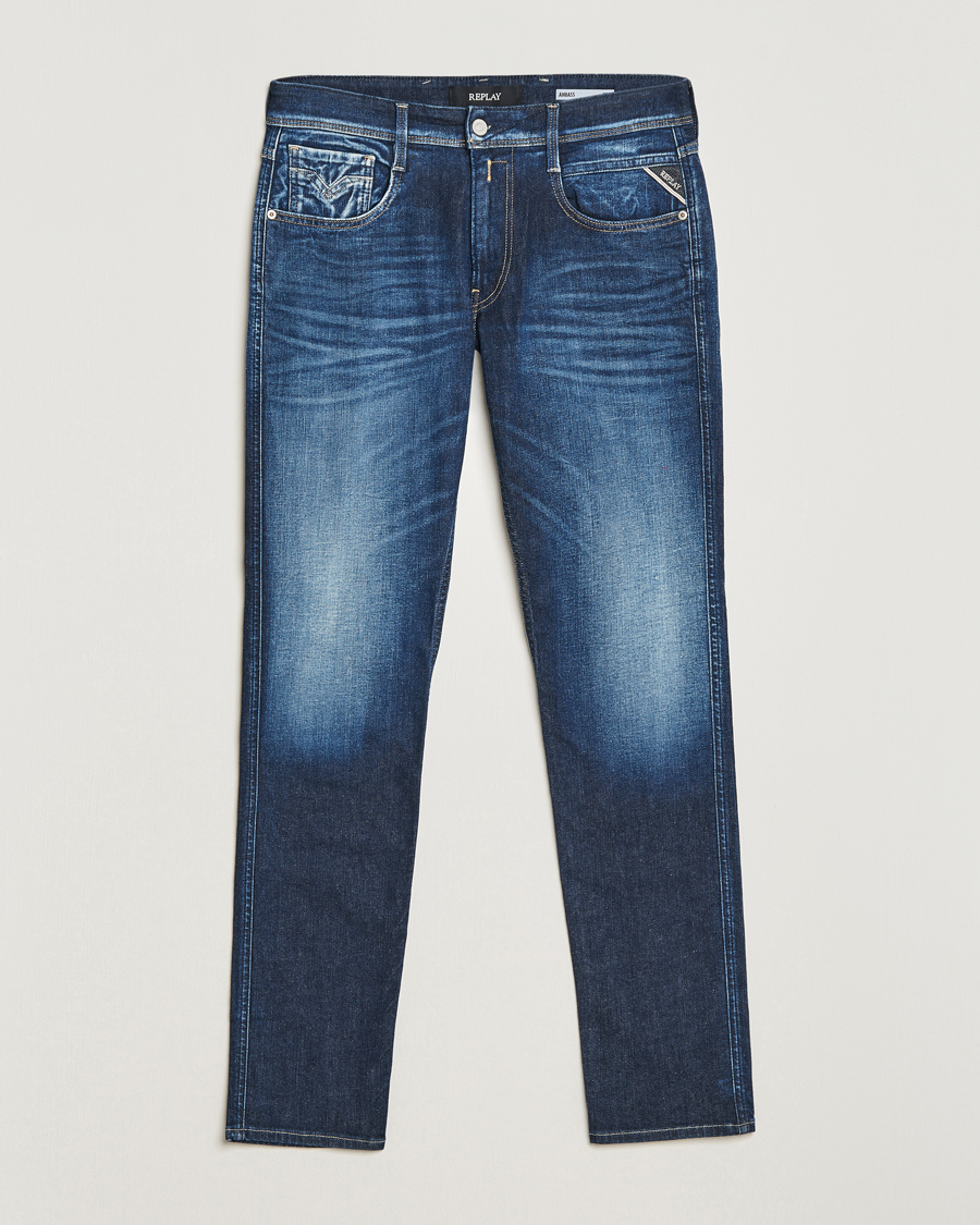 Uomini | Jeans | Replay | Anbass Super Stretch Bio Jeans Dark Blue