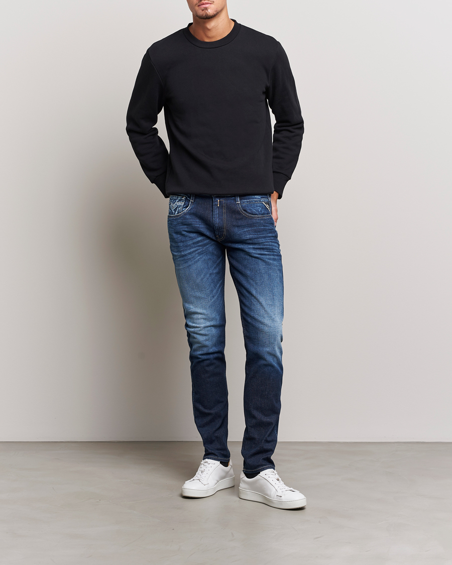 Uomini | Jeans | Replay | Anbass Super Stretch Bio Jeans Dark Blue