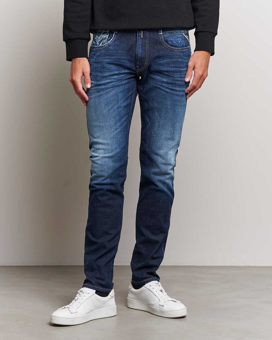 Uomini | Jeans | Replay | Anbass Super Stretch Bio Jeans Dark Blue