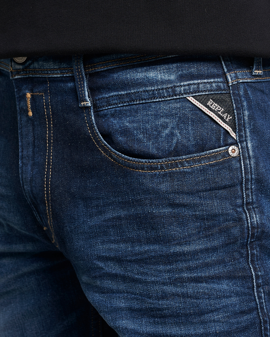 Uomini | Jeans | Replay | Anbass Super Stretch Bio Jeans Dark Blue