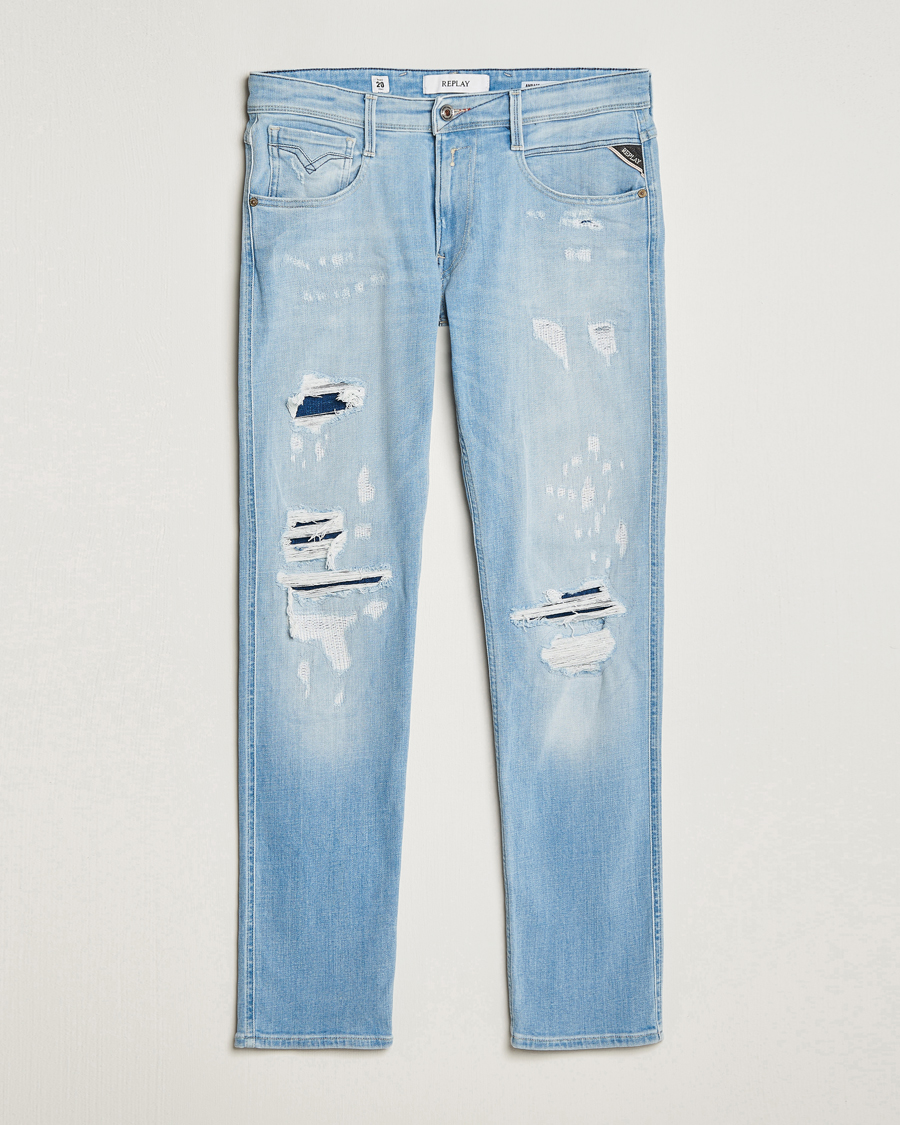 Uomini | Jeans | Replay | Anbass 20 Years Wash Jeans Light Blue