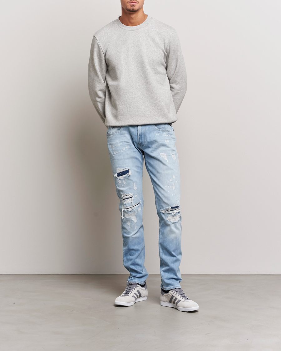 Uomini | Jeans | Replay | Anbass 20 Years Wash Jeans Light Blue