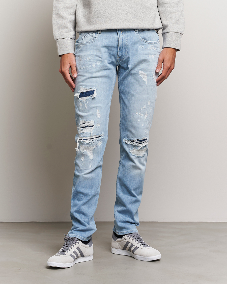 Uomini | Jeans | Replay | Anbass 20 Years Wash Jeans Light Blue