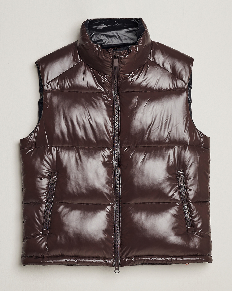 Uomini | Giacche | Save The Duck | Ailantus Padded Puffer Vest Brown Black