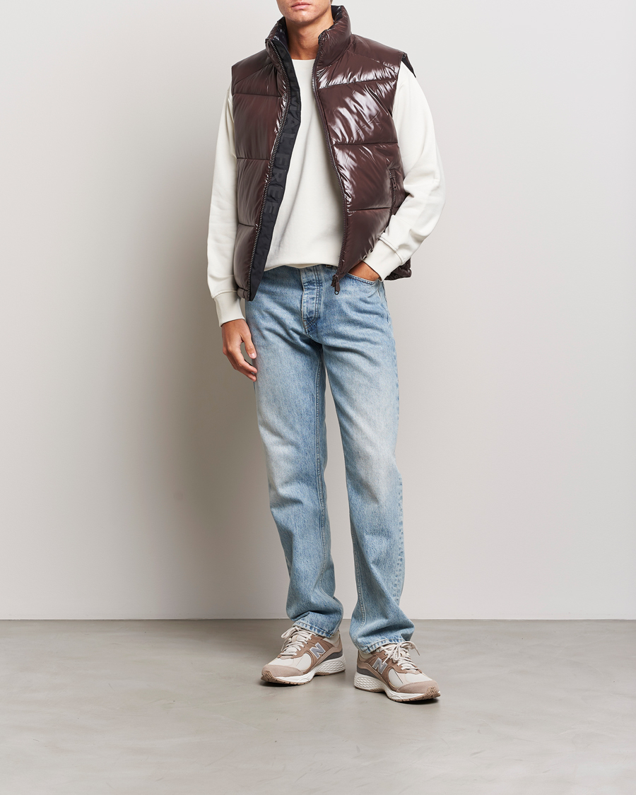 Uomini | Giacche | Save The Duck | Ailantus Padded Puffer Vest Brown Black