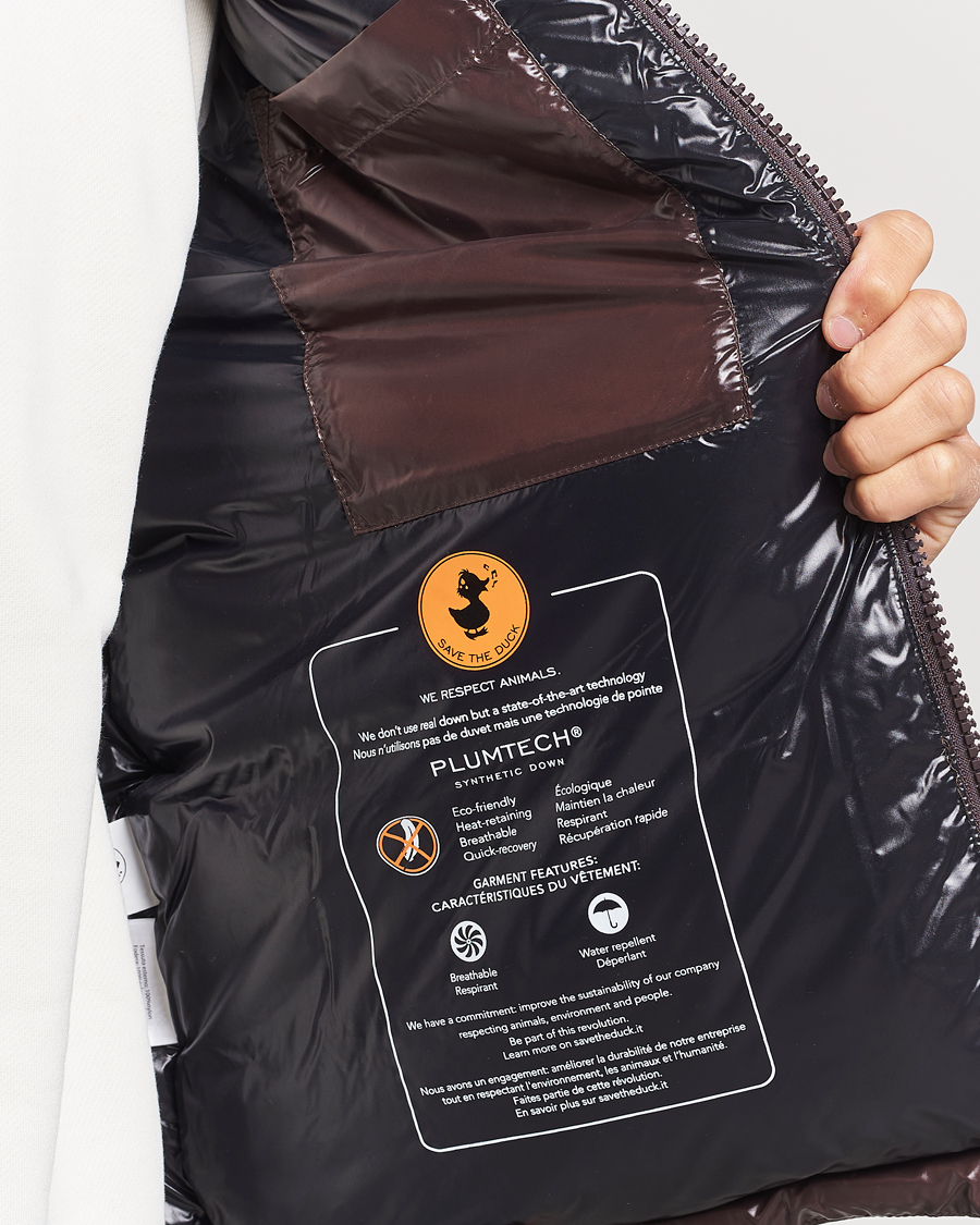 Uomini | Giacche | Save The Duck | Ailantus Padded Puffer Vest Brown Black