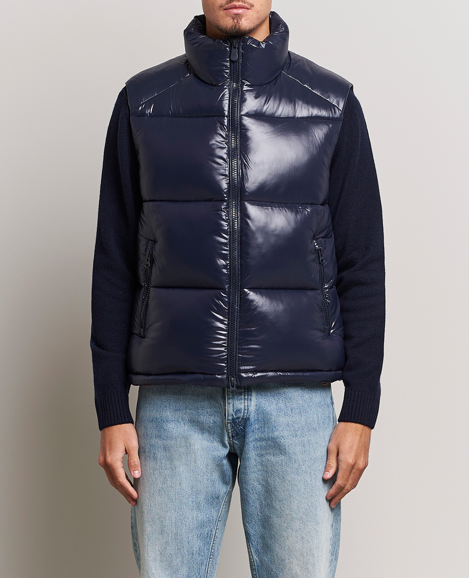 Uomini | Giacche | Save The Duck | Ailantus Padded Puffer Vest Blue Black