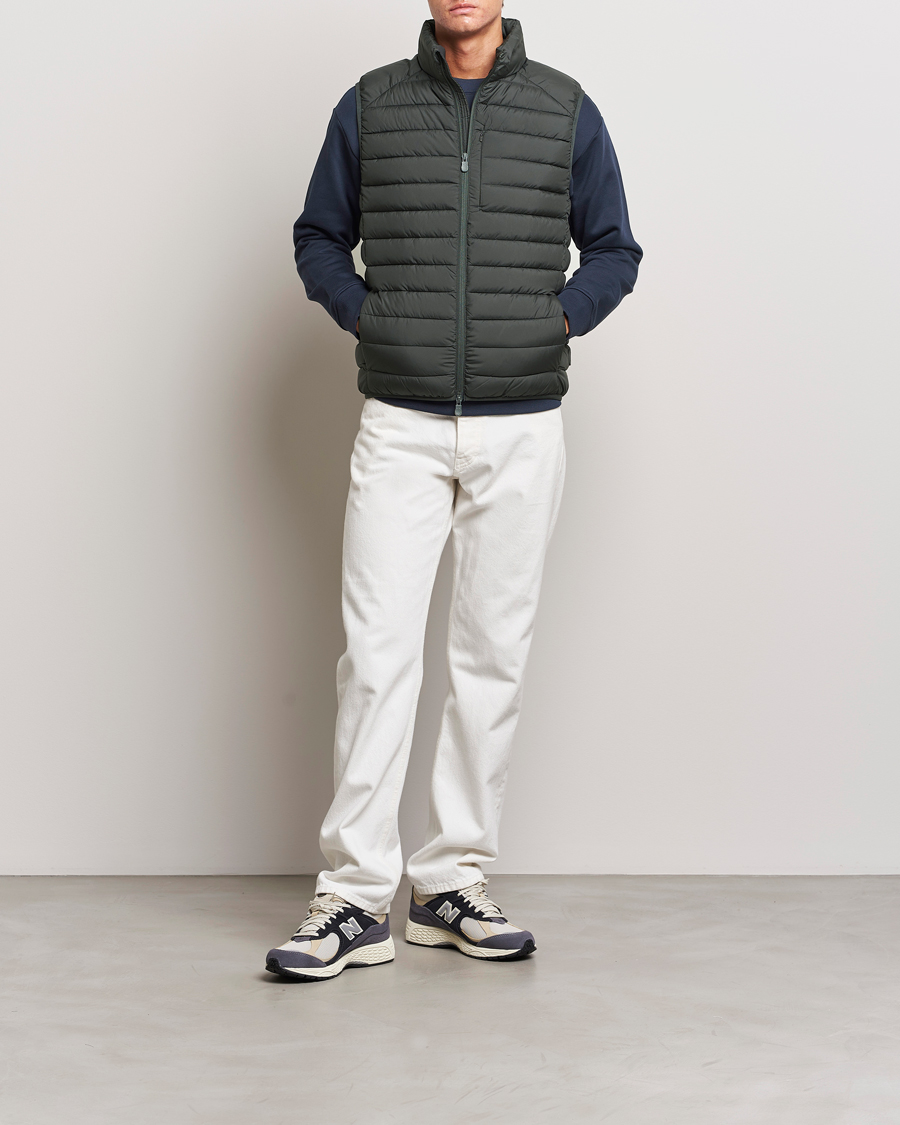 Uomini | Giacche | Save The Duck | Rhus Matt Lightweight Vest Green Black