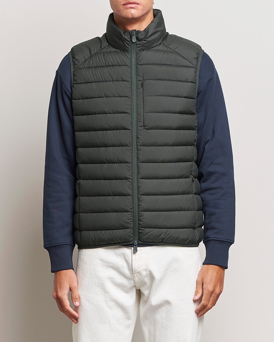 Uomini | Giacche | Save The Duck | Rhus Matt Lightweight Vest Green Black