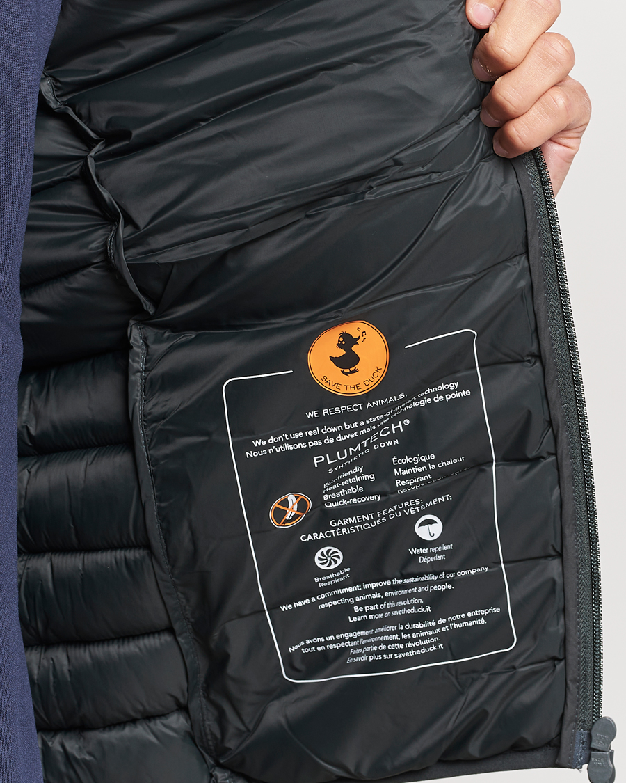 Uomini | Giacche | Save The Duck | Rhus Matt Lightweight Vest Green Black