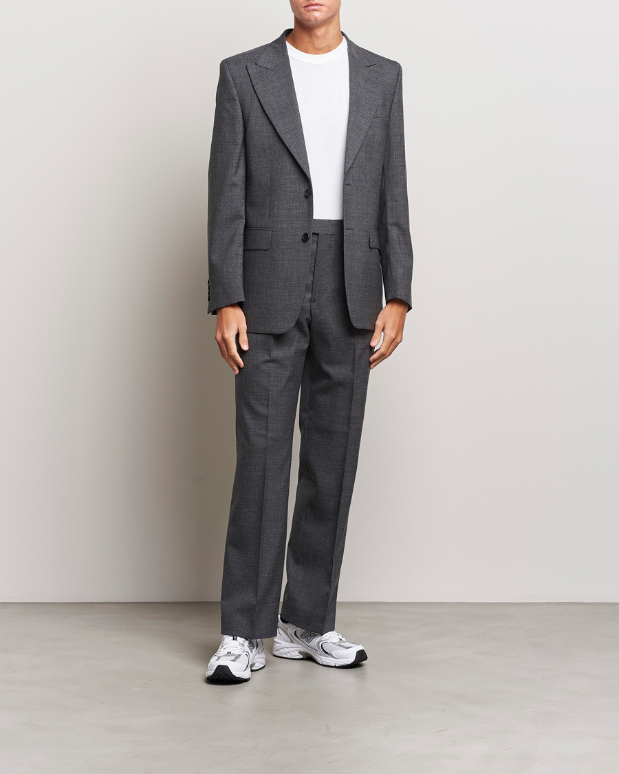Uomini | Pantaloni | Sunflower | Straight Wool Trousers Antracite