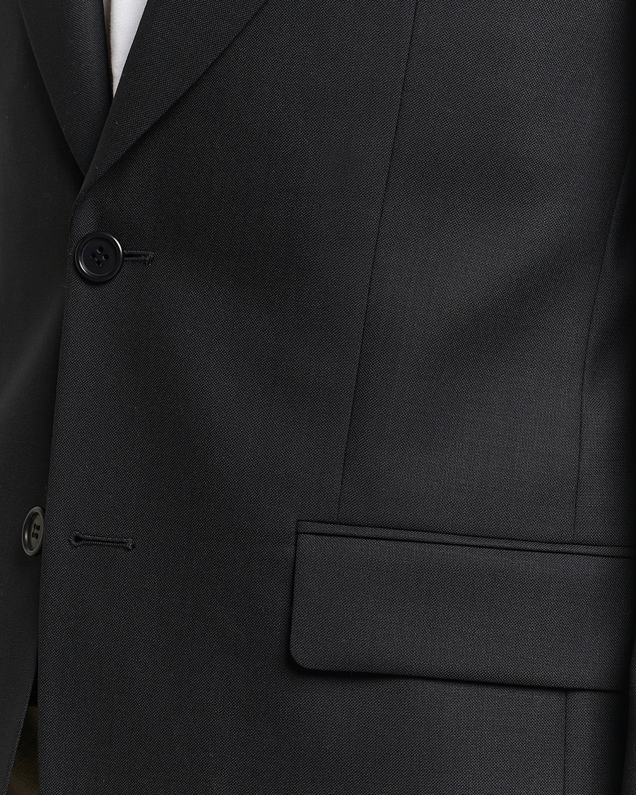 Uomini | Blazers | Sunflower | Single Breasted Wool Blazer Black