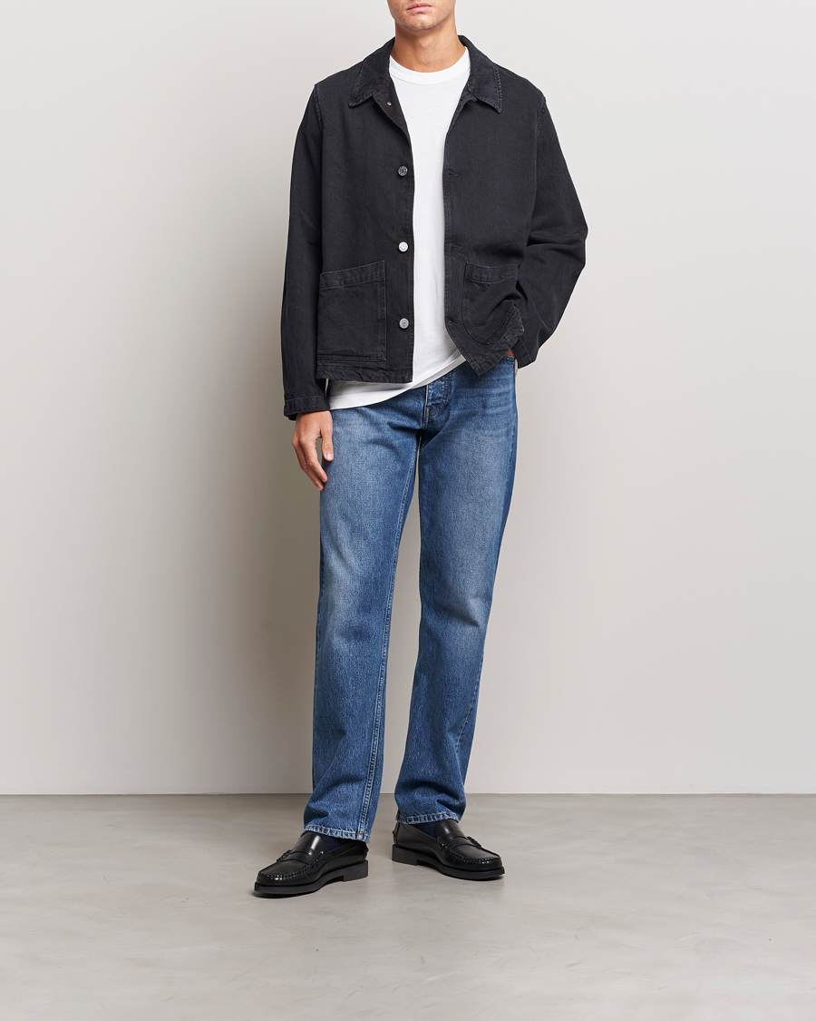 Uomini | Giacche | Sunflower | Worker Denim Jacket Black