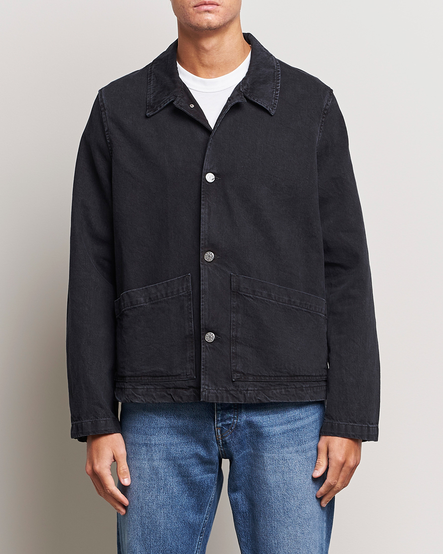 Uomini | Giacche | Sunflower | Worker Denim Jacket Black