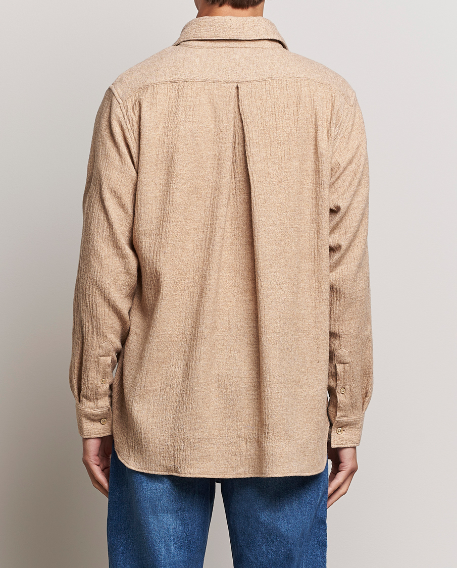 Uomini | Camicie | Sunflower | Please Light Wool Shirt Beige