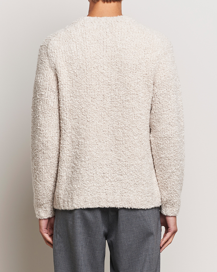 Uomini | Maglieria | Sunflower | Aske Boucle Sweater Off White