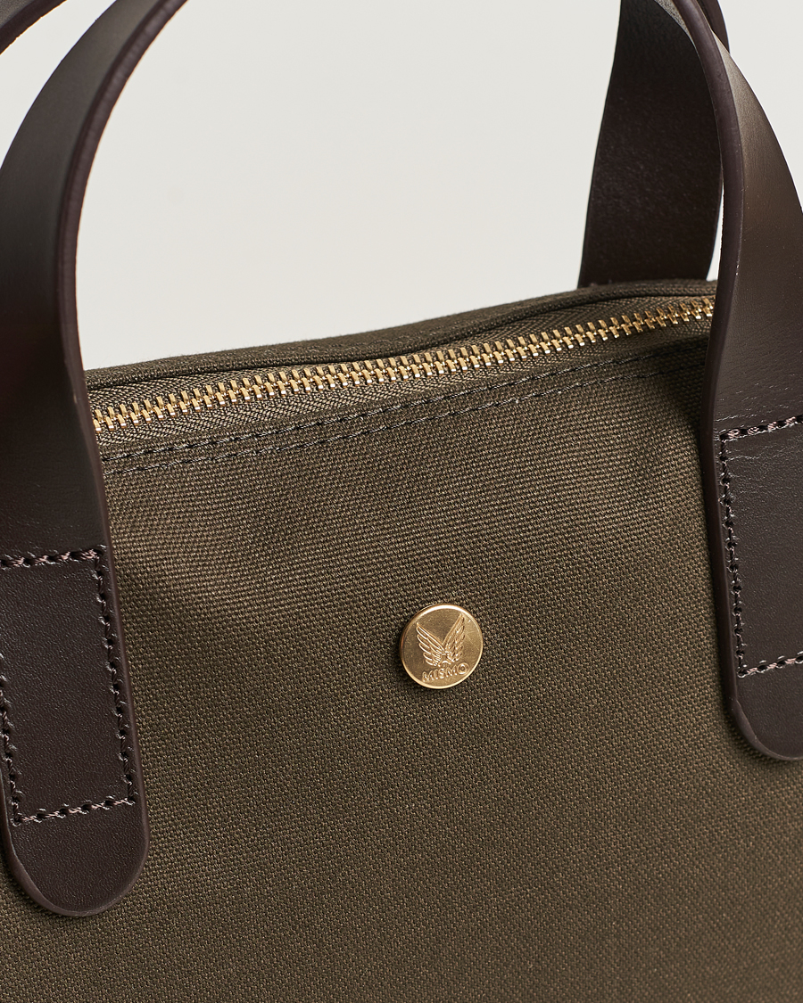 Uomini | Borse | Mismo | MismoM/S Canvas Slim BriefArmy/Dark Brown