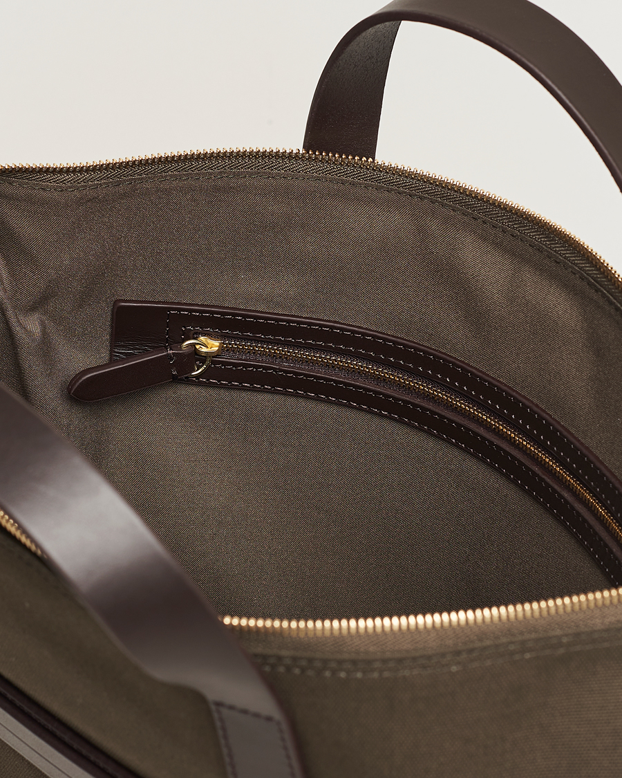 Uomini | Borse | Mismo | MismoM/S Canvas Slim BriefArmy/Dark Brown
