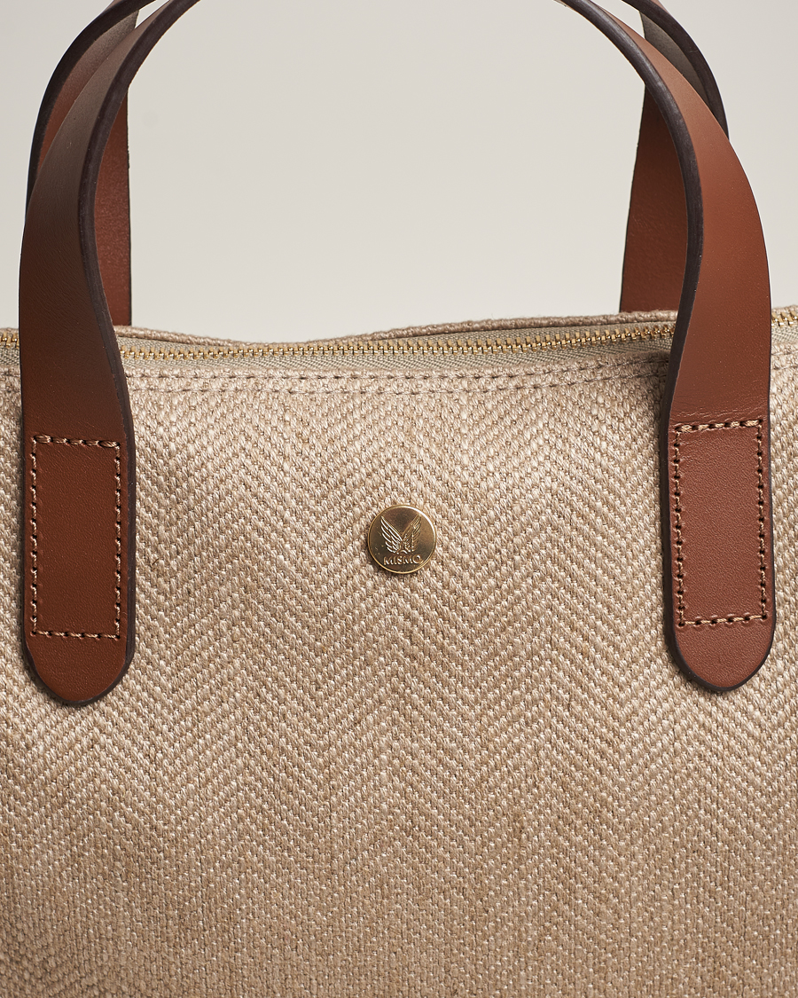 Uomini | Mismo M/S Shopper Grand Herringbone/Cuoio | Mismo | M/S Shopper Grand Herringbone/Cuoio