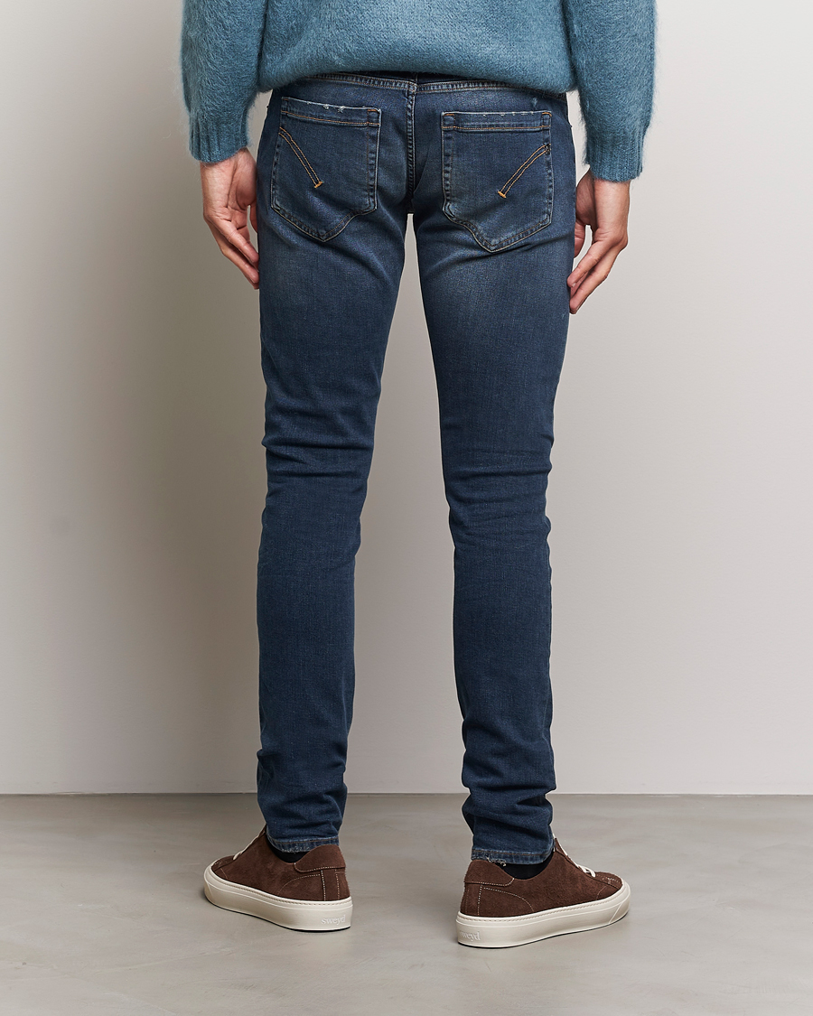 Uomini | Jeans | Dondup | George Destroyed Jeans Dark Blue