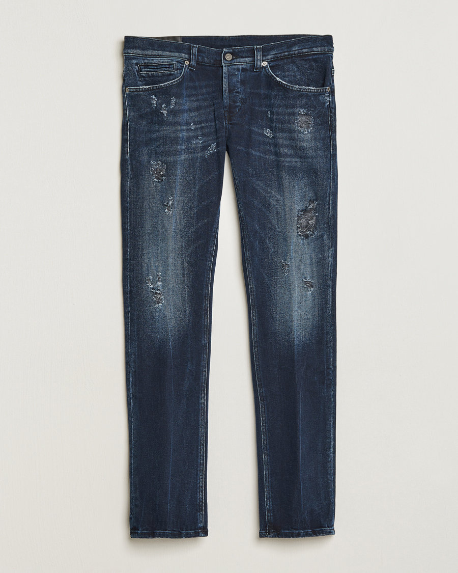 Uomini | Jeans | Dondup | George Destroyed Jeans Blue Black