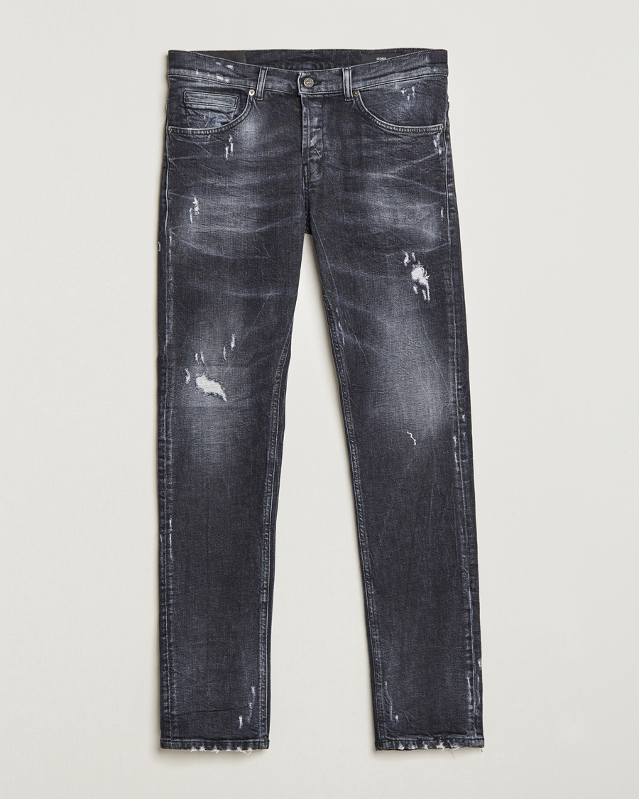 Uomini | Jeans | Dondup | George Destroyed Jeans Vintage Black