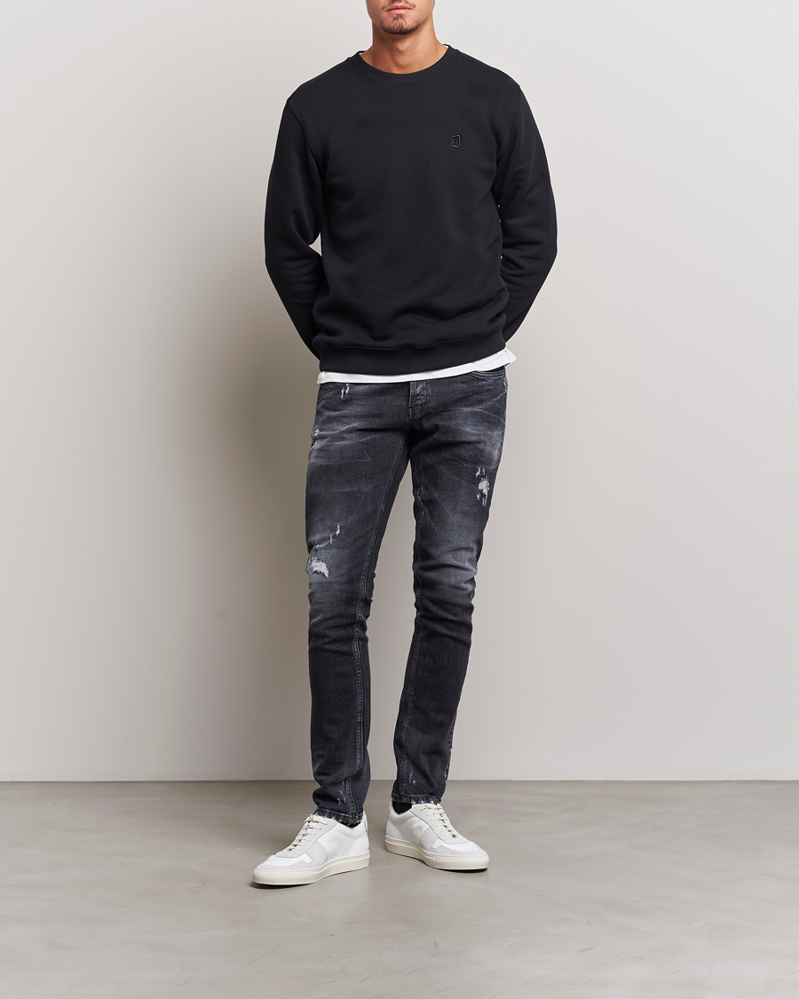 Uomini | Jeans | Dondup | George Destroyed Jeans Vintage Black