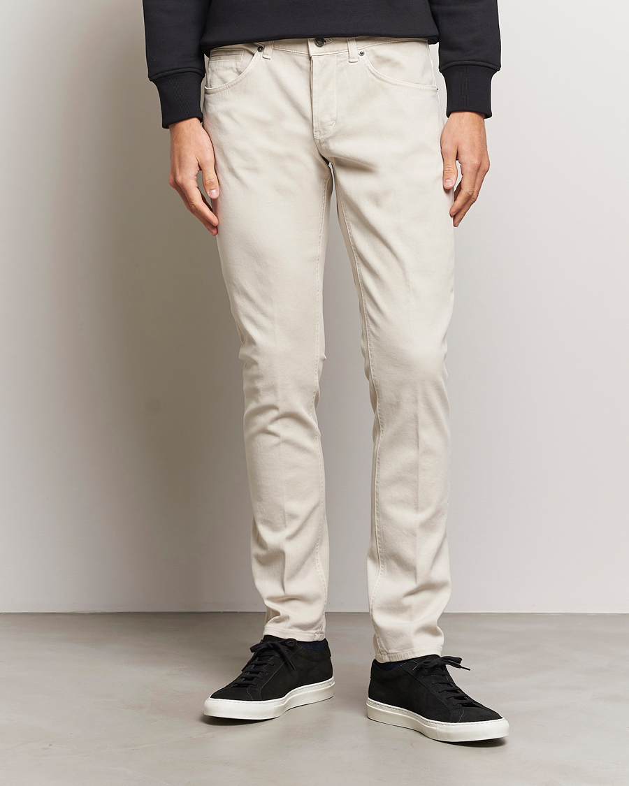 Uomini | Jeans | Dondup | George 5-Pocket Jeans Light Sand