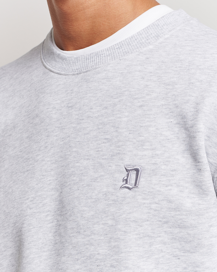 Uomini | Maglieria | Dondup | Logo Crew Neck Sweatshirt Light Grey