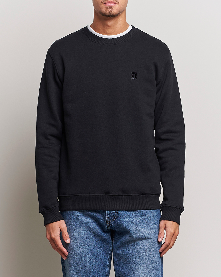 Uomini | Maglieria | Dondup | Logo Crew Neck Sweatshirt Black