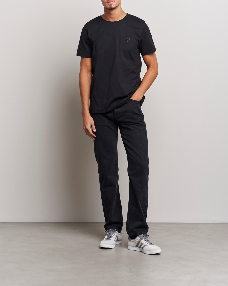 Uomini | T-shirt | Dondup | Logo Crew Neck T-Shirt Black