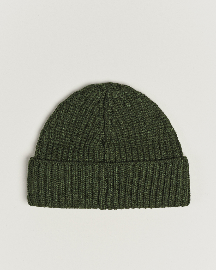 Uomini | Dondup Ribbed Beanie Olive Green | Dondup | Ribbed Beanie Olive Green