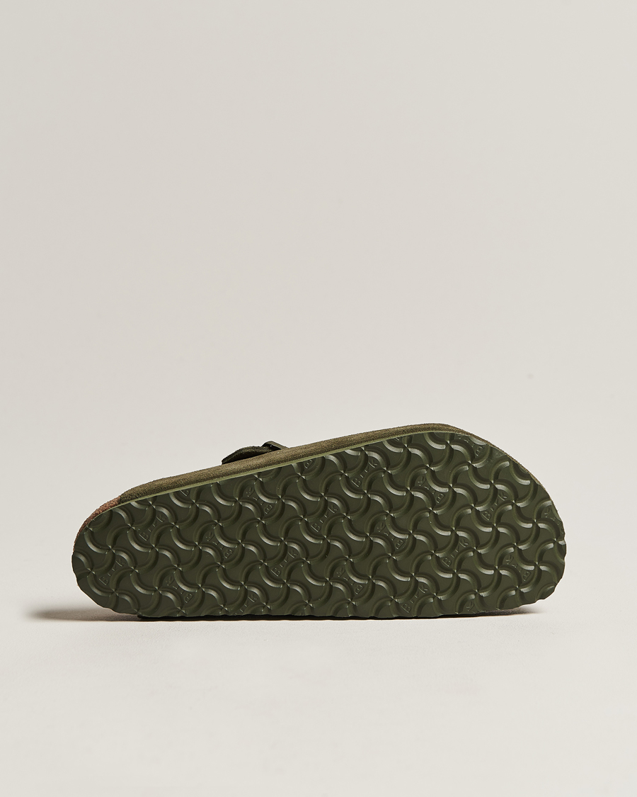 Uomini | BIRKENSTOCK Boston Classic Footbed Thyme Green Suede | BIRKENSTOCK | Boston Classic Footbed Thyme Green Suede