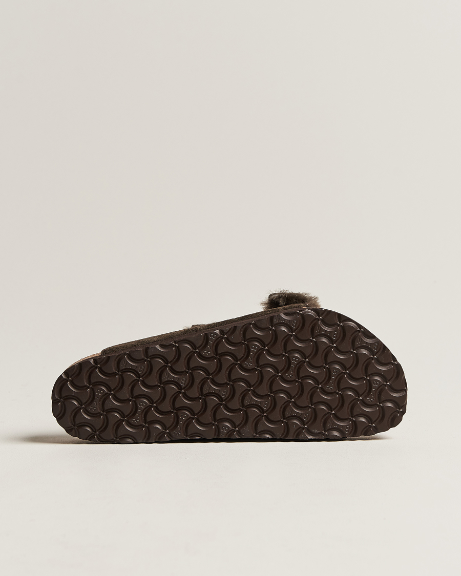 Uomini | Sandali & Diapositive | BIRKENSTOCK | Arizona Classic Footbed Shearling Mocha Suede