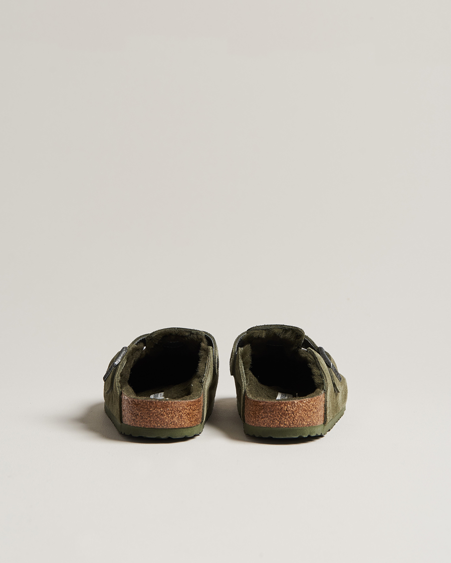 Uomini | BIRKENSTOCK Boston Shearling Thyme Suede | BIRKENSTOCK | Boston Shearling Thyme Suede
