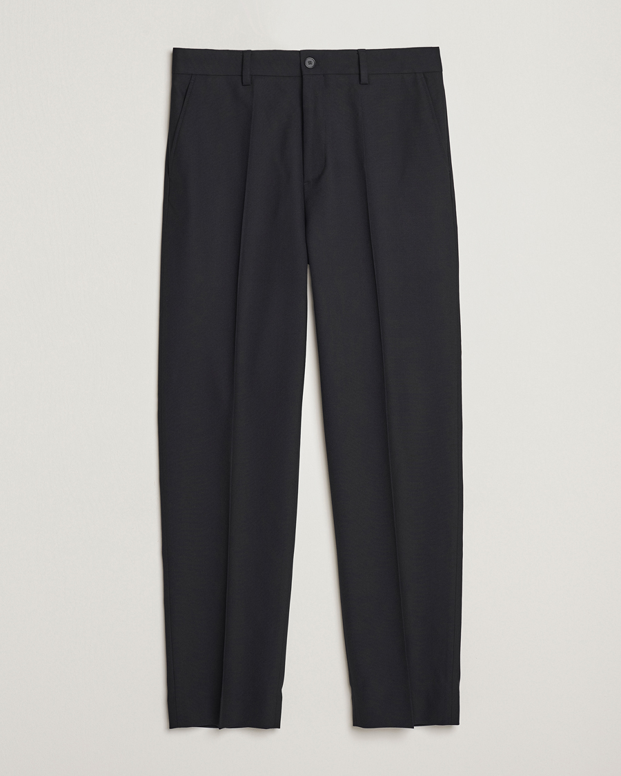 Uomini | Pantaloni | Filippa K | Mateo Wool Trousers Black