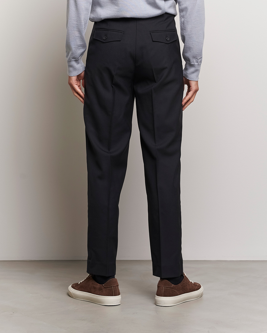 Uomini | Pantaloni | Filippa K | Mateo Wool Trousers Black