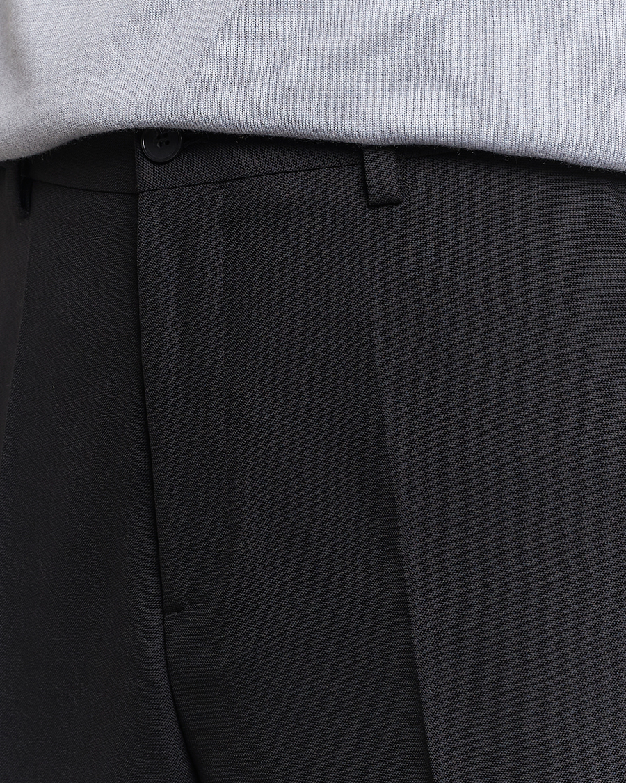 Uomini | Pantaloni | Filippa K | Mateo Wool Trousers Black