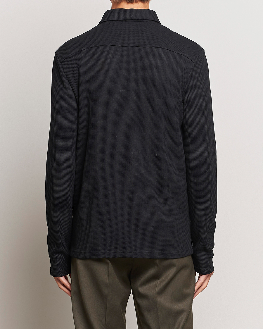 Uomini | Camicie | Filippa K | Waffle Jersey Shirt Black