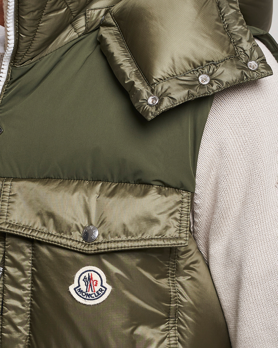 Uomini | Giacche | Moncler | Oust Shearling Down Vest Olive