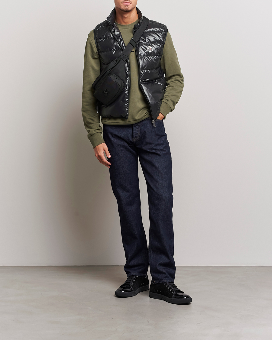 Uomini | Maglieria | Moncler | Lettering Logo Sweatshirt Olive