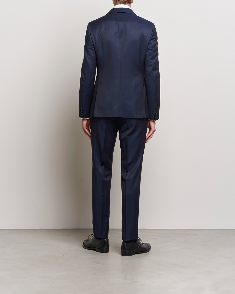 Uomini | Abiti | Zegna | Tailored Wool Suit Dark Blue