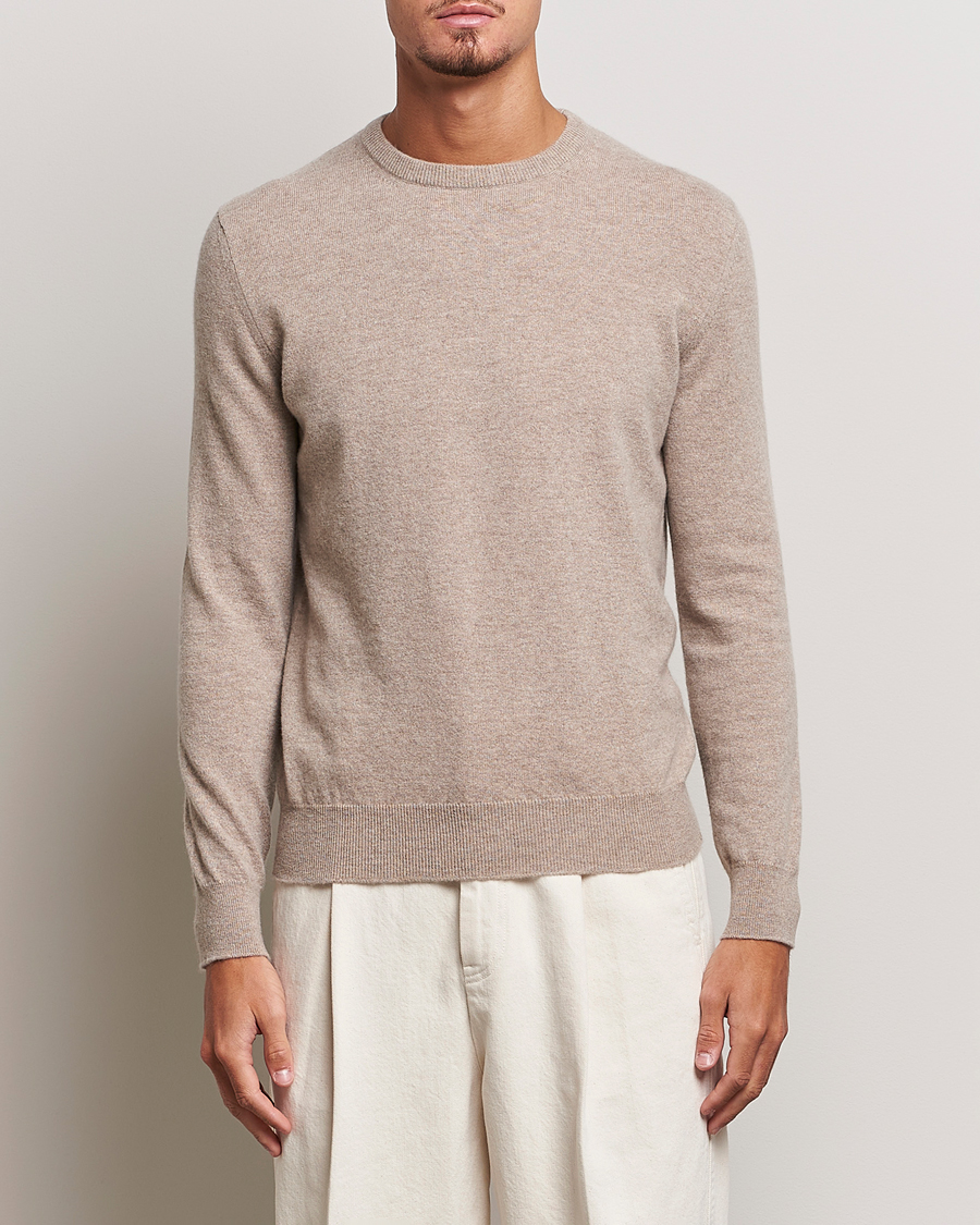 Uomini | Maglieria | Zegna | Oasi Cashmere Crew Neck Beige