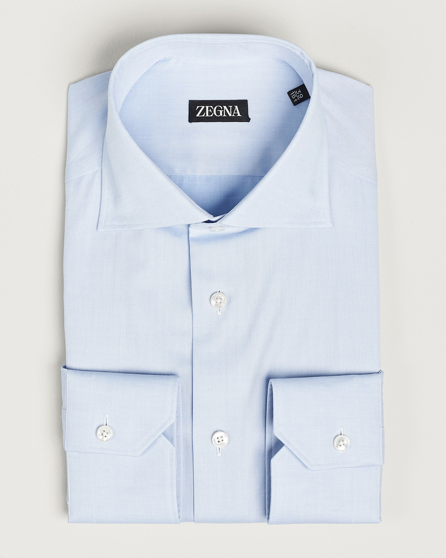 Uomini | Camicie | Zegna | Slim Fit Dress Shirt Light Blue
