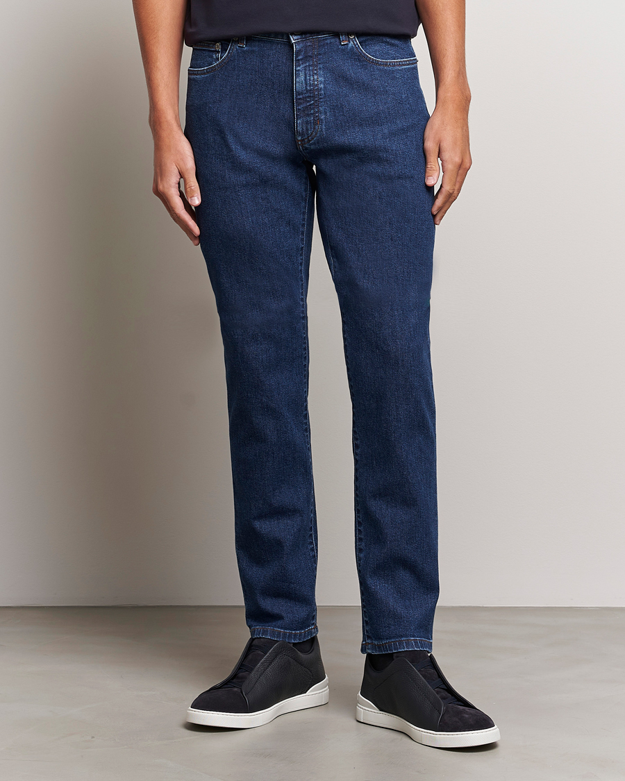 Uomini | Jeans | Zegna | 5-Pocket Denim Pants Stone Wash