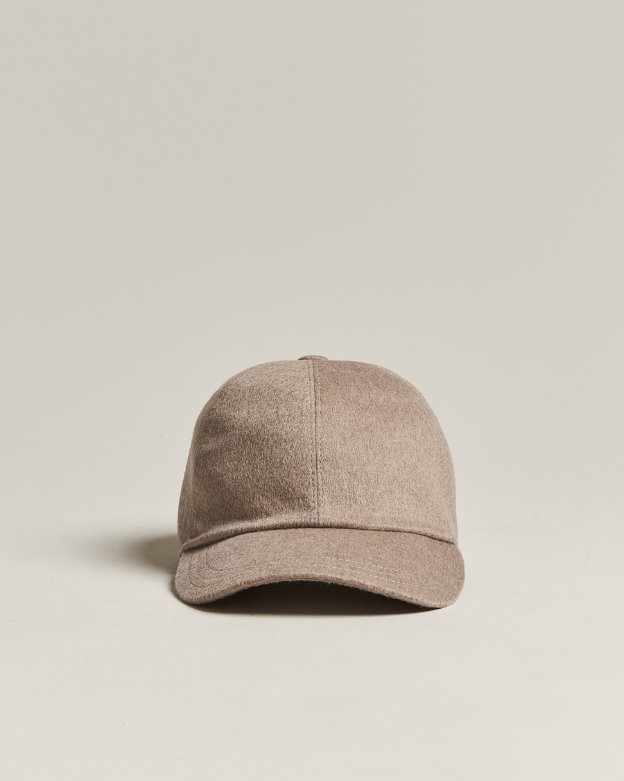 Uomini | Zegna Cashmere Baseball Cap Beige | Zegna | Cashmere Baseball Cap Beige